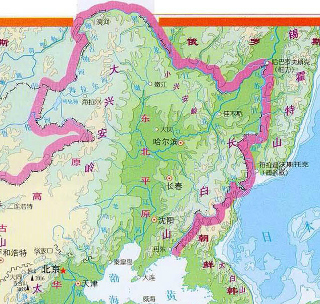 黑龙江省行政区划图