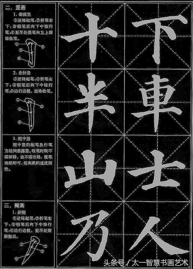 颜体楷书基本笔画教程值得初学者收藏学习