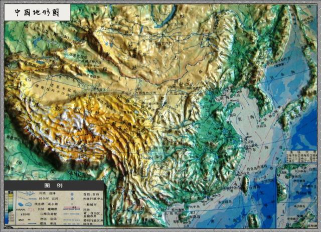 八张高清中国地形图