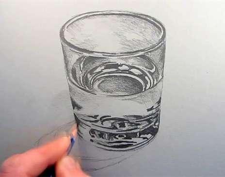 素描玻璃杯怎么画素描玻璃杯的画法步骤