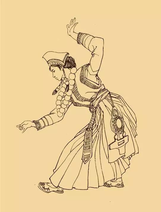 56个民族白描人物画