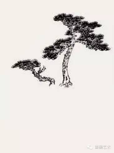 【图文示范教程】松树的画法(5)