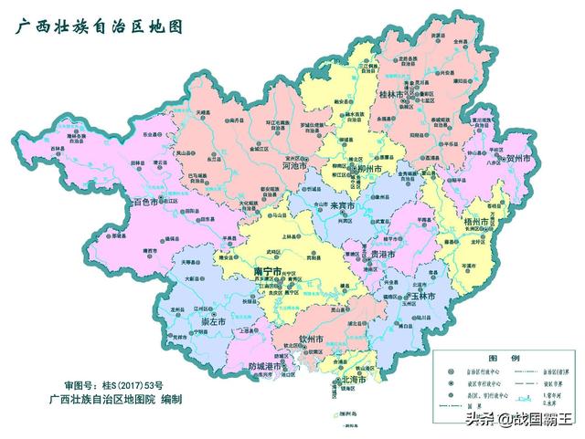 广西壮族自治区地图