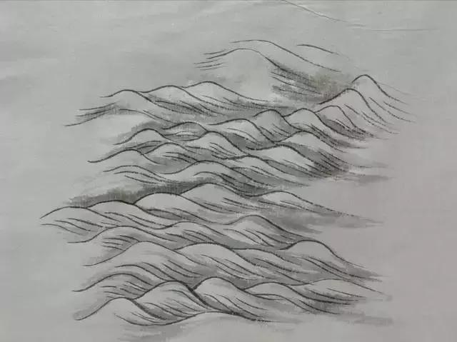 波浪法,涟漪法,浪涛法三种方法教你学习画水波纹!