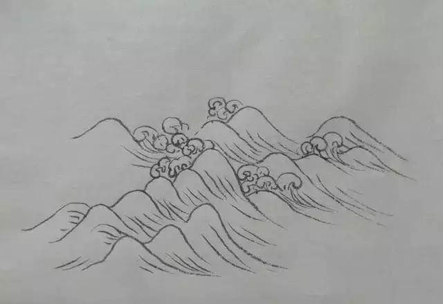 波浪法,涟漪法,浪涛法三种方法教你学习画水波纹!