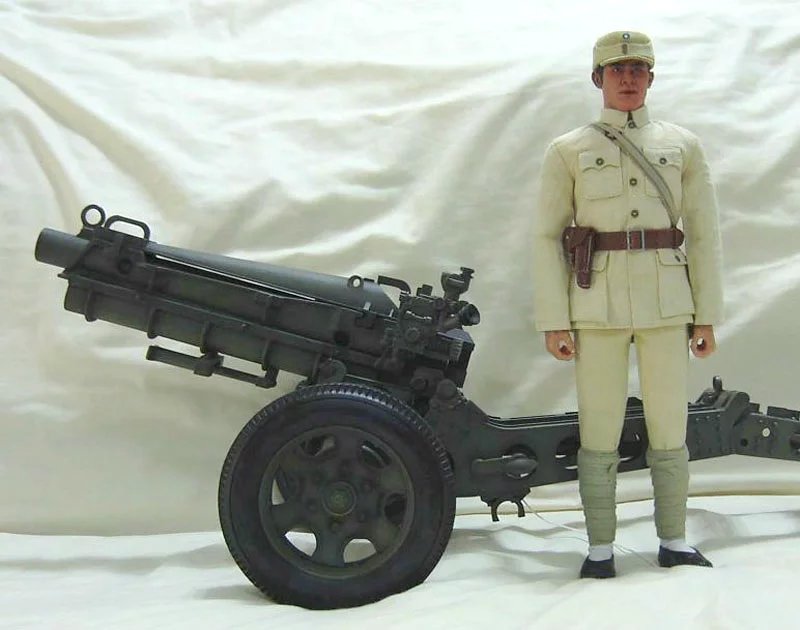 m1式75毫米榴弹炮也成了博物馆中的展品,但是它轻便的身影和震耳欲聋