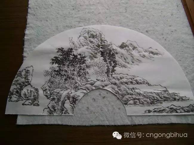 怎样画山水画扇面