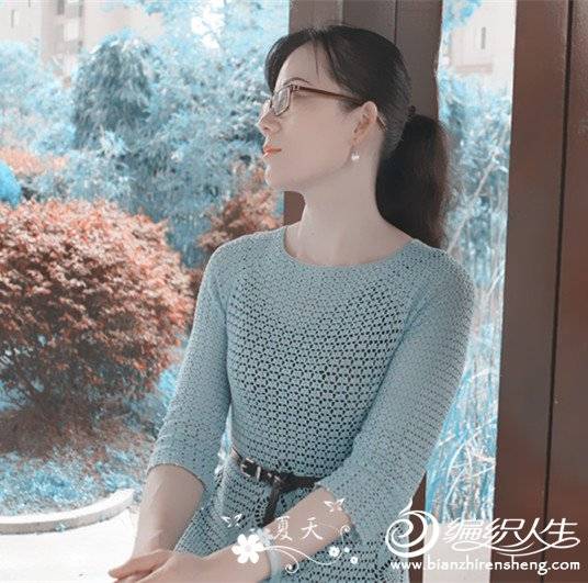 即是孔雀又是风铃 可以钩亲子款的钩针叶子花编织服饰教程