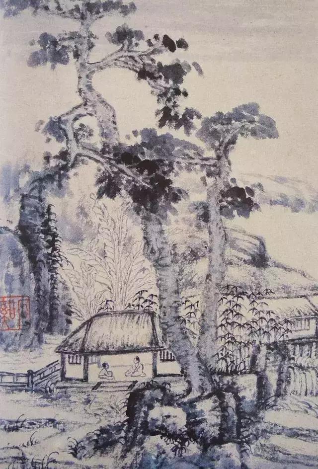 清代四僧之一髡残山水画10幅