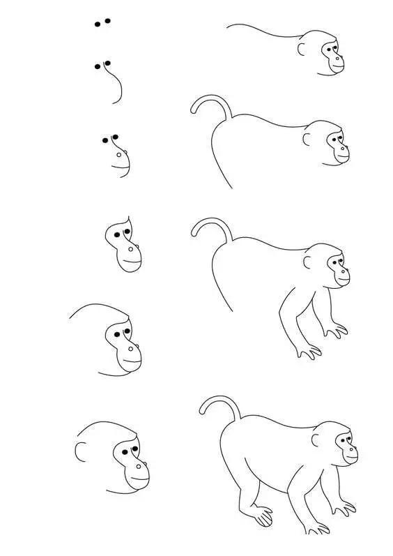 动物简笔画怎么画?教你9种常见动物简笔画画法,简单易学,收藏