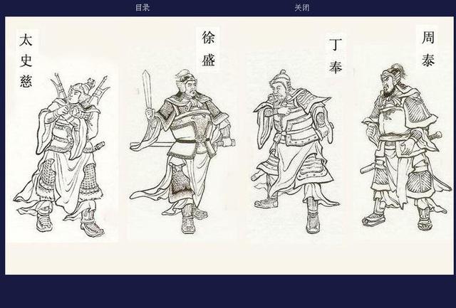 三国演义连环画人物合集白描图