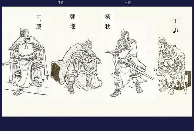 三国演义连环画人物合集白描图