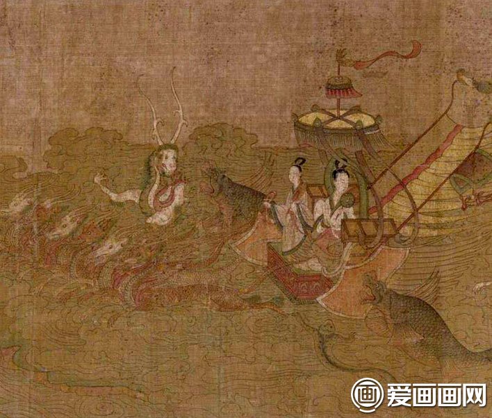 顾恺之《洛神赋图》-传世名画洛神赋图赏析全卷高清大图赏析