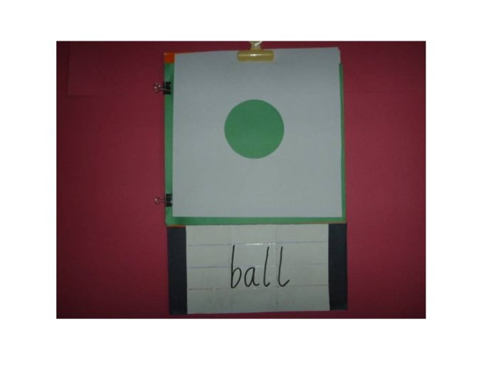 使用说明:2,教师把ball,crayon,balloon,flower等单词的镂空卡片夹