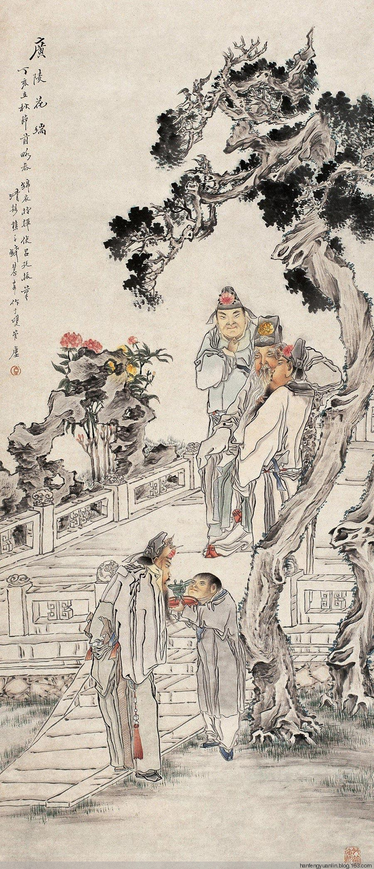 钱慧安人物画作品欣赏上