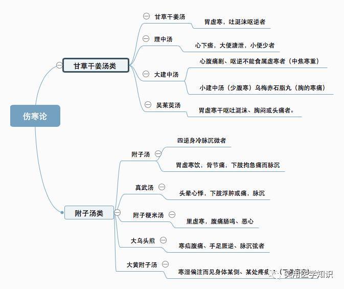 伤寒论类方思维导图版