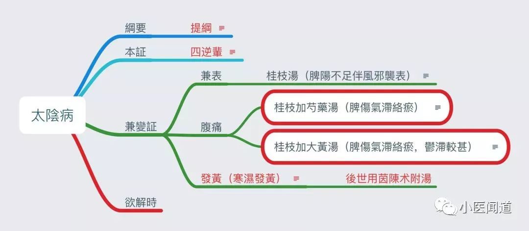 伤寒论六经病思维导图