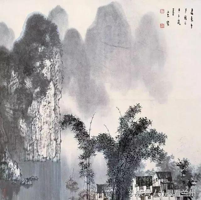 宋涤彩墨山水画作品,开创了一代中国画的写实主义新风