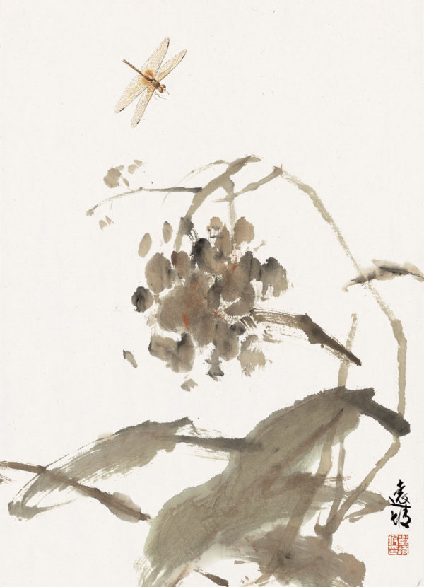 邓远坡写意花鸟画作品欣赏