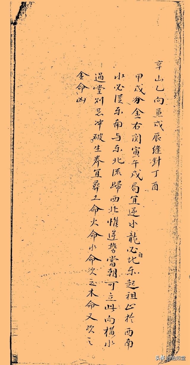 民间风水古籍抄本《红鸾经四十八局坐穴消水图》下