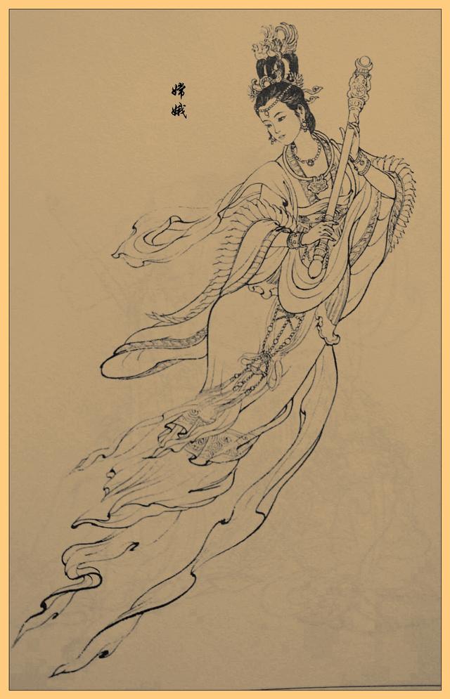 画人物口诀 国画精选白描中国神话人物,快收藏以备临摹