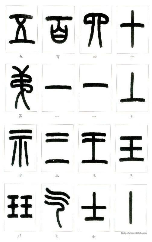 如何学认篆体字(附篆真对照图)*