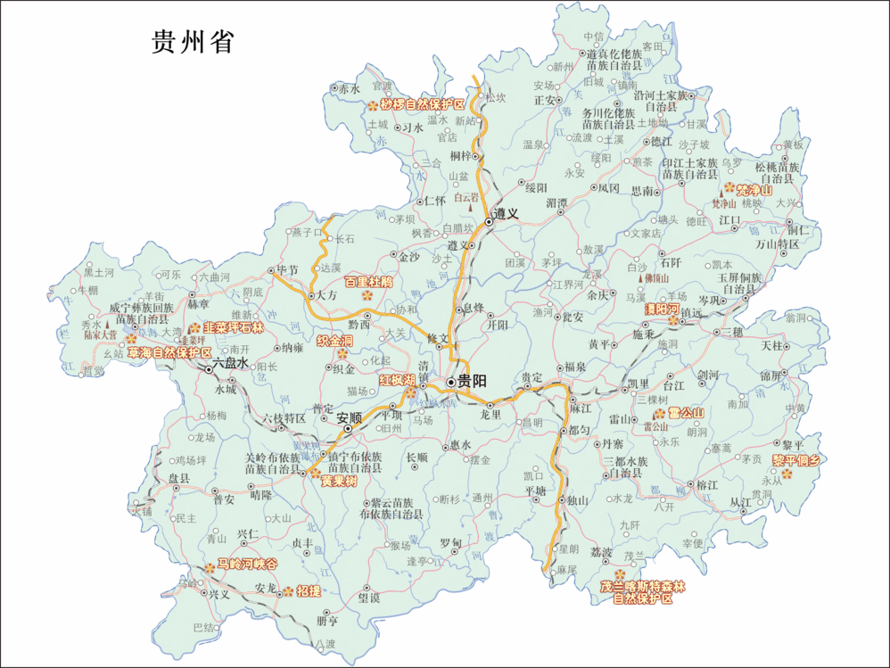 中国旅游景点地图2