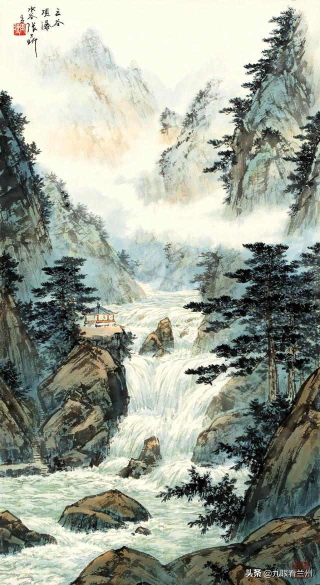 张大昕山水画作品是心灵笔墨艺术的自由