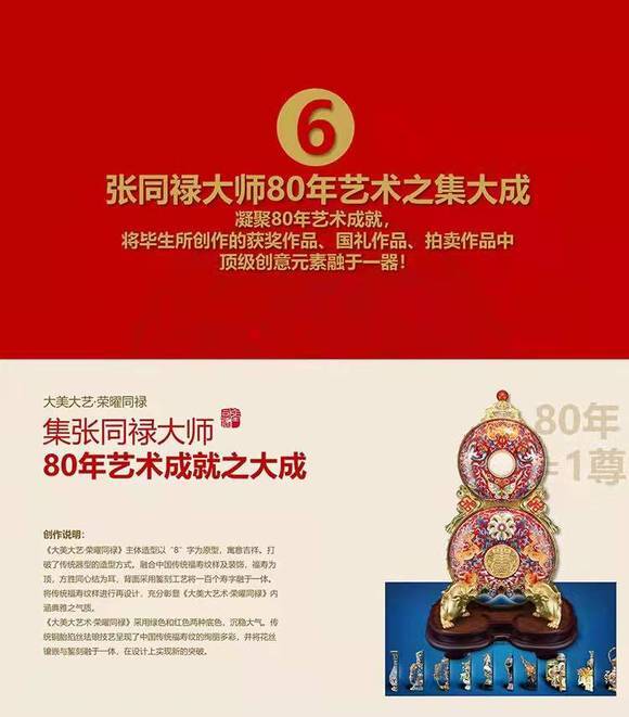 张同39大师大美大艺荣耀同禄景泰蓝朱曜奎教授首幅铭文书法的扛鼎之