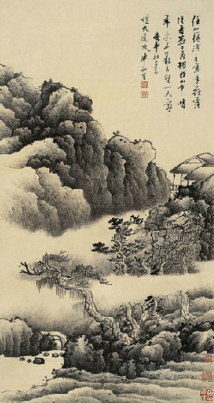 清龚贤山水画赏析