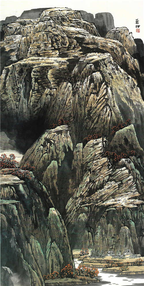 黄土亲情的呐喊画家林英印山水艺术浅析