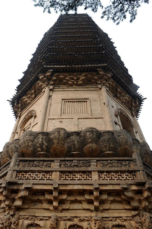 山西灵丘觉山寺砖塔北魏辽国保