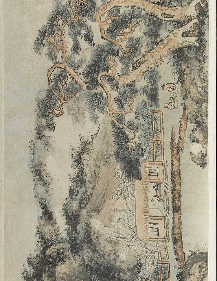 清髡残山水图卷