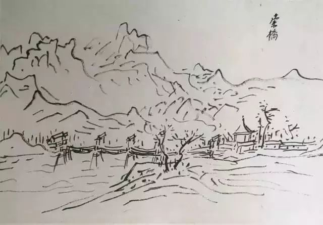 黄宾虹存世勾古画稿揭示点与线的小窍门