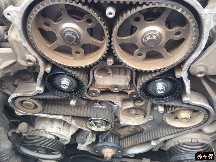 陆风x8更换正时皮带tao装四件tao图文分享