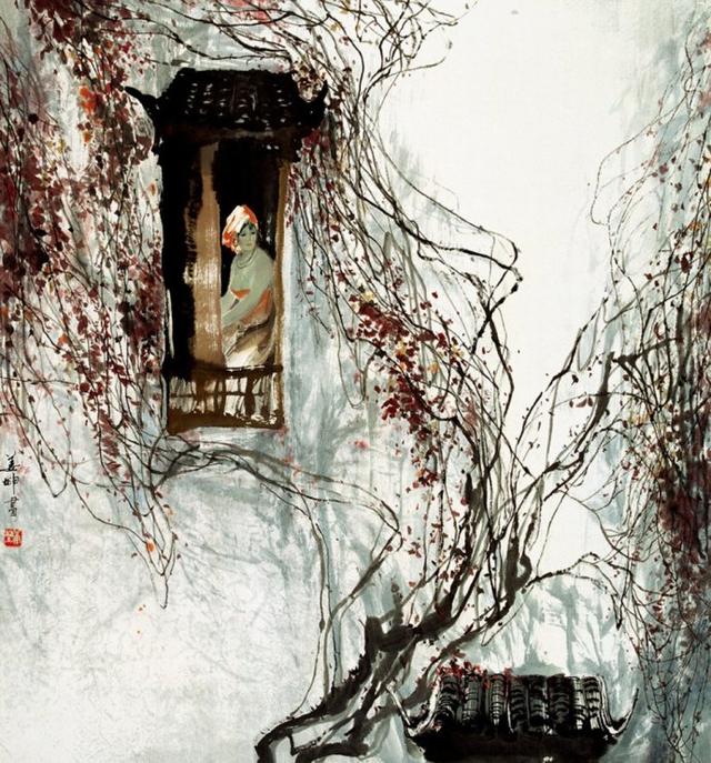 天天漫画网画家姜坤湘黔山寨女吊脚楼