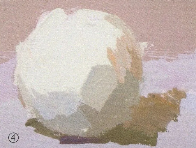 色彩静物石膏球体的画法步骤