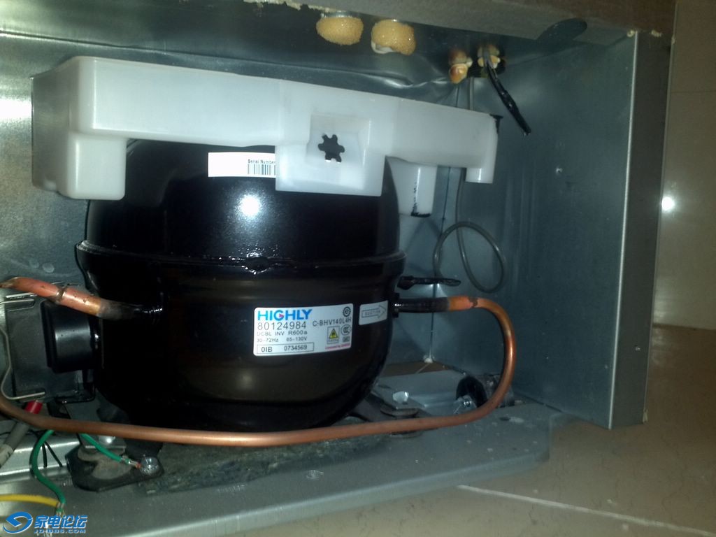 把家里的海尔冰箱拆了原来是海立的压缩机