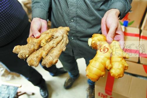 河南郑州彻查含剧毒物质◇◇的"山东毒姜"(图)