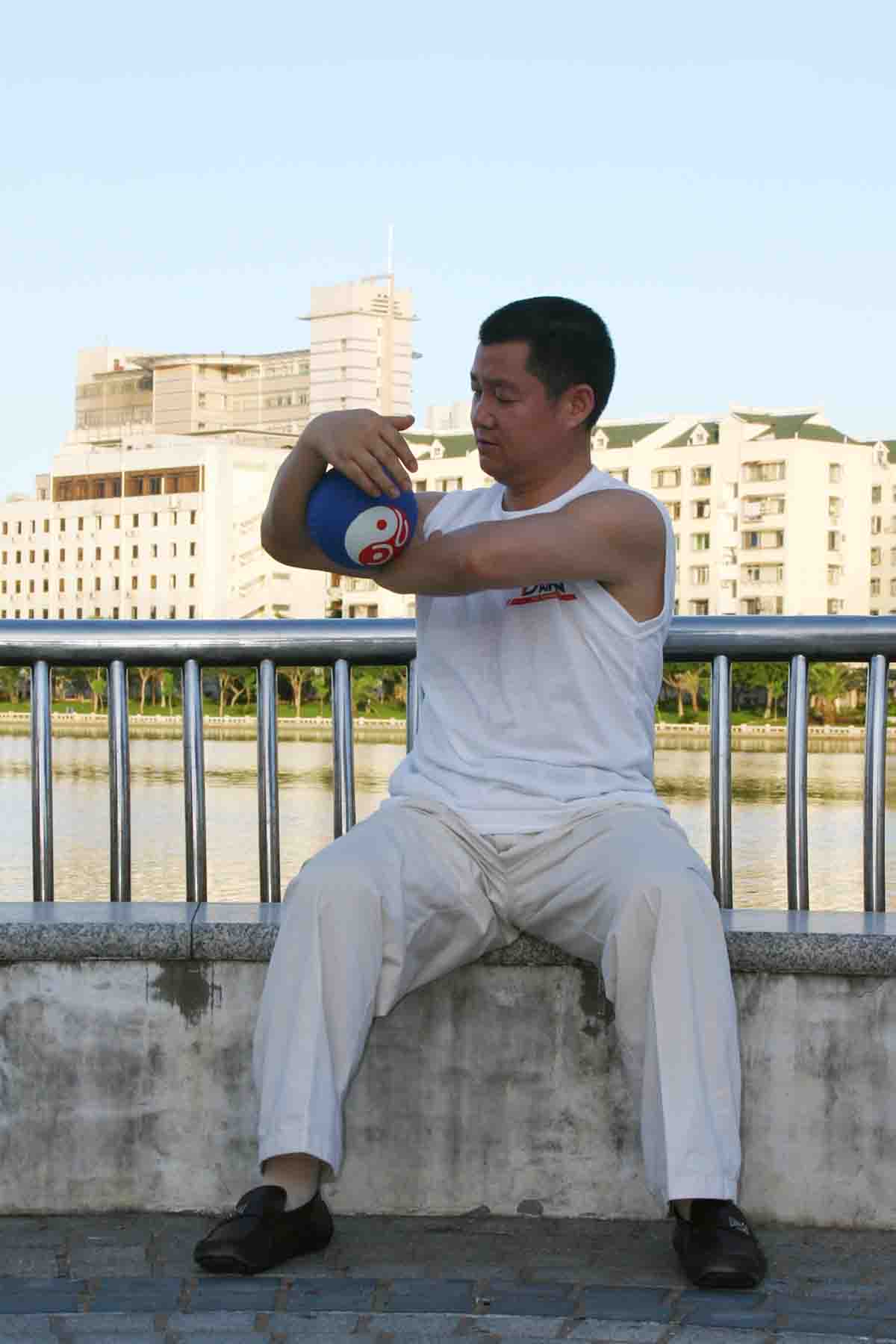 陈映池老师示范悠然太极球