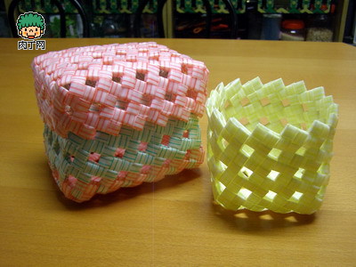 教你吸管编织收纳筐的基本编法