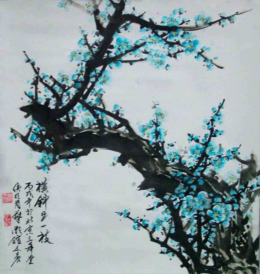 国画:梅(终日浸润其中,想俗都难!