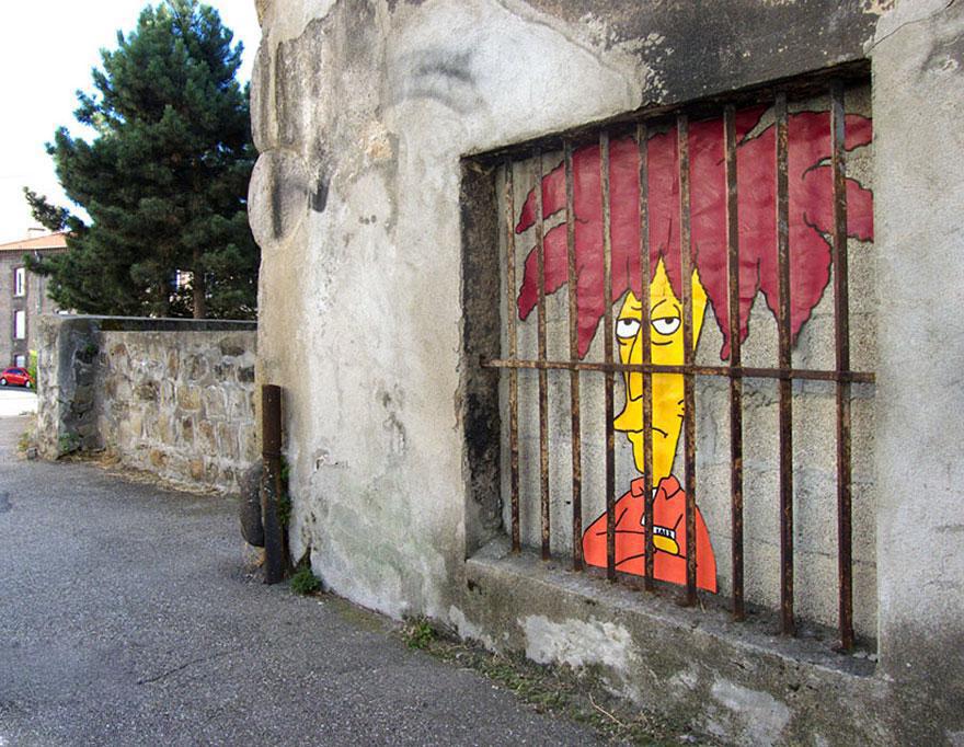 融入环境的街头艺术,超级美,绝对吸引你的眼球!