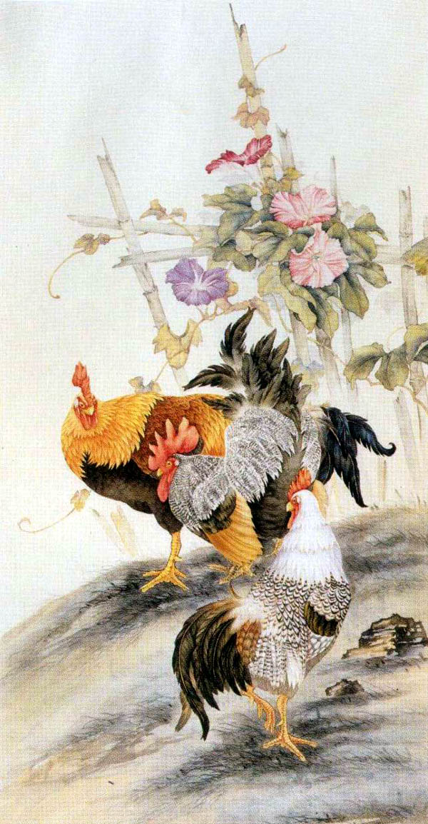 张玉明工笔花鸟