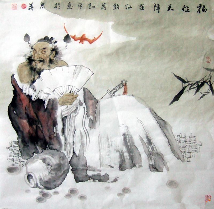 彭宇国画人物欣赏