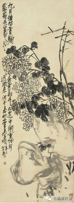 吴昌硕笔下的梅兰竹菊令人拍案叫绝的金石画风