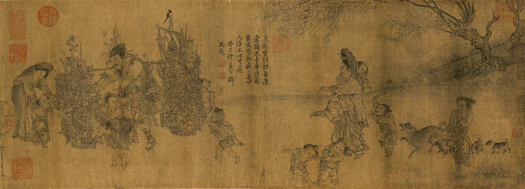 名画北京故宫博物院藏 本幅款署"嘉定辛未李从顺男嵩画