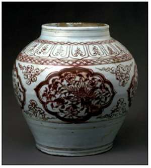 元代釉里红基本特征