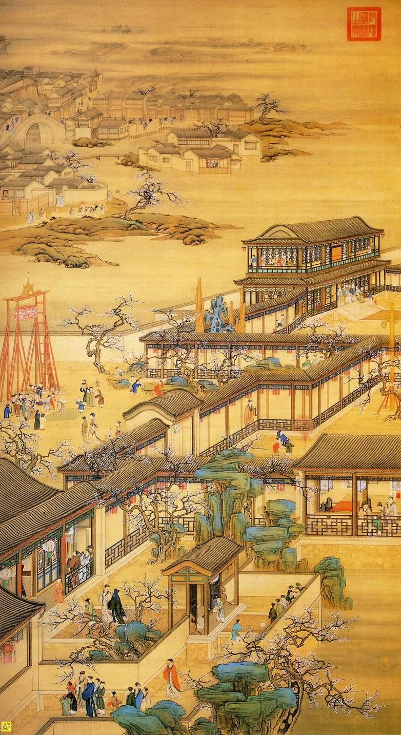 台湾故宫珍藏精品国画十二月令画轴生动呈现古代民家十二个月之生活