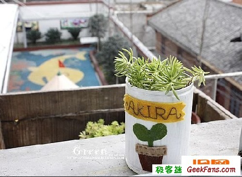 [ 教程 ] 小铁罐手工制作花盆